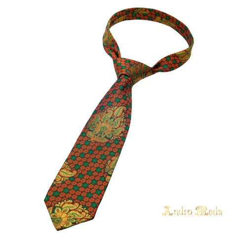 Silk brocade wedding Tie